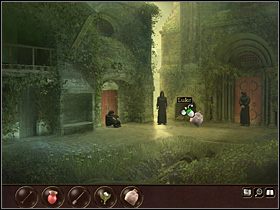 Dla bezpieczeństwa ukrywa dziewczynę w magazynie, proponując jej schowanko w worku (kliknij workiem na Ninie) - Francja - Zamek (cz.2) | Tajne akta 2 Puritas Cordis - Tajne akta 2: Puritas Cordis - poradnik do gry