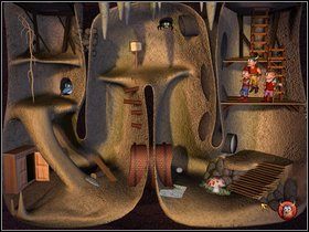 Użyj nasionka na miękkiej ziemi po prawej stronie i użyj na nim czaru - Etap siódmy - Tunel | Gobliiins 4 - Gobliiins 4 - poradnik do gry