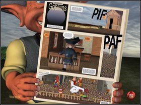 Użyj wiadra z ziemią na dziurze - Etap dwunasty - Port Czerwgard | Gobliiins 4 - Gobliiins 4 - poradnik do gry