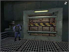 Poczekaj cierpliwie na strażnika [#1] , który przyjdzie do Ciebie i odblokuje drzwi - [Opis przejścia Half-Life] Black Mesa Inbound - Half-Life - poradnik do gry