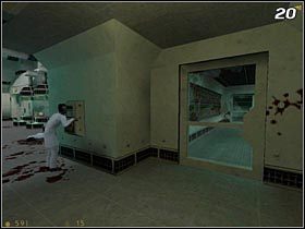 Po otwarciu drzwi wejdź do małego pomieszczenia i poczekaj aż śmiercionośny promień energii rozwali kolejne wrota - [Opis przejścia Half-Life] Unforeseen Consequences - cz. 1 - Half-Life - poradnik do gry