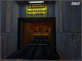 Po krótkiej przejażdżce wylądujesz na kolejnym taśmociągu, a ten wwiezie Cię do tunelu, gdzie pracują śmiercionośne zgniatarki [#360] - [Opis przejścia Half-Life] Residue Processing - cz. 2 - Half-Life - poradnik do gry
