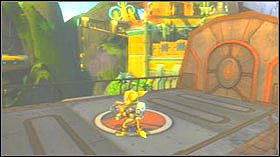 Idź na wprost, wejdź do budynku, po czym skręć w lewo - Kerchu City, Planet Jasindu | Opis przejścia - Ratchet & Clank: Tools of Destruction - poradnik do gry