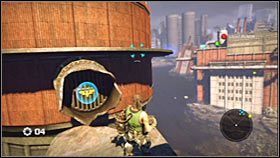 Ostatni piąty bonus jest zawieszony w powietrzu i dotarcie do niego będzie niestety ekstremalnie trudne - Rozdział 2 - Trent Industrial District I | Akt 1 Bionic Commando - Bionic Commando - poradnik do gry