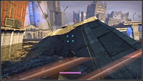 Ruszaj prosto, przeskakując na kolejne fragmenty zniszczonego mostu - Rozdział 2 - Trent Industrial District I | Akt 1 Bionic Commando - Bionic Commando - poradnik do gry