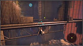 Jak zapewne zauważyłeś, bezpośrednio nad Tobą znajduje się pierwszy bonus - Rozdział 2 - Trent Industrial District II | Akt 1 Bionic Commando - Bionic Commando - poradnik do gry