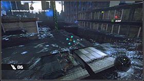 Obróć się w prawo i wykonaj skok w stronę niezbadanego jeszcze budynku - Rozdział 2 - Trent Industrial District IV | Akt 1 Bionic Commando - Bionic Commando - poradnik do gry