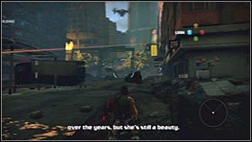 W miarę możliwości jak najszybciej przeskocz na platformę, na której znajduje się wrogi snajper - Rozdział 3 - FSA Avenue | Akt 1 Bionic Commando - Bionic Commando - poradnik do gry