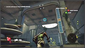 Po dotarciu do końcowej części korytarza musisz wspiąć się na górę - Rozdział 1 - Ascension City Park II | Akt 2 Bionic Commando - Bionic Commando - poradnik do gry