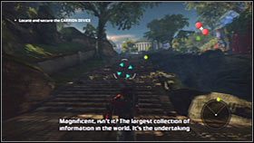 Po dotarciu na miejsce spróbuj wspiąć się na samą górę znajdującego się w tym miejscu monumentu - Rozdział 2 - Ascension City Park IV | Akt 2 Bionic Commando - Bionic Commando - poradnik do gry