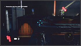 Nowi przeciwnicy pojawią się przy budynku zlokalizowanym na prawo od Twojego celu i dobrze byłoby się nimi w miarę możliwości zająć, zwłaszcza że odnajdziesz tam cenne zapasy - Rozdział 3 - Port Anderson II | Akt 2 Bionic Commando - Bionic Commando - poradnik do gry