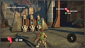 Na dole będziesz się naturalnie musiał rozprawić z kolejnymi przeciwnikami, lecz tak naprawdę jedynym poważnym zagrożeniem będzie wrogi Polycraft - Rozdział 1 - The Constructor - BOSS | Akt 3 Bionic Commando - Bionic Commando - poradnik do gry