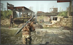 Po zakończeniu walki podnieś leżący na środku placu karabin [1] , który został po zabitym zwiadowcy - Rozdział 2 - Dzięki Bogu (cz.1) | Opis przejścia | Terminator Ocalenie - Terminator: Ocalenie - poradnik do gry