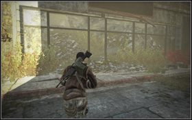 Wyrusz dalej wzdłuż ulicy [1] , aż dotrzesz do zniszczonej fasady budynku [2] - Rozdział 4 - Widoki (cz.1) | Opis przejścia | Terminator Ocalenie - Terminator: Ocalenie - poradnik do gry