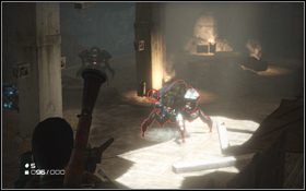 Kiedy na plac wkroczą pająki weź w swoje ręce ciężki karabin maszynowy i zacznij je ostrzeliwać [1] - Rozdział 5 - Podziemia (cz.2) | Opis przejścia | Terminator Ocalenie - Terminator: Ocalenie - poradnik do gry