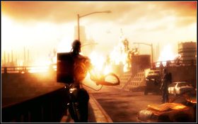 Po dobiegnięciu do śmigłowca ten odleci [1] , a niedługo potem fabryka zostanie zniszczona przez atomowy nalot [2] - Rozdział 9 - Za ruch oporu (cz.2) | Opis przejścia | Terminator Ocalenie - Terminator: Ocalenie - poradnik do gry