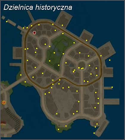 3 - Rozmieszczenie odłamków | Mapy | inFamous - inFamous - poradnik do gry