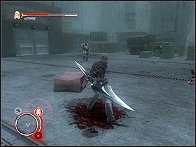 I tu przyda się zdolność Blade Air Slice - dzięki niej bez problemu rozwalisz urządzenie rozpylające substancję szkodliwą dla Alexa - Men Like Gods | Opis przejścia Prototype - Prototype - poradnik do gry