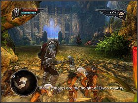 W niektórych miejscach ułatwisz sobie walkę z pająkami jeżeli będziesz niszczyć wielkie, żółto-brązowe kwiaty - Everlight Jungle | Zadania główne w Overlord II - Overlord II - poradnik do gry