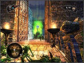 Dalsza droga wiedzie do centralnego dziedzińca, pilnowanego przez Strażników - Everlight Facility | Zadania główne w Overlord II - Overlord II - poradnik do gry