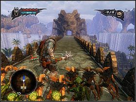 Weź oba klucze (niebieski i czerwony) i wróć do miejsca, w którym znalazłeś klucz czerwony - Everlight Temple Outskirts | Zadania główne w Overlord II - Overlord II - poradnik do gry