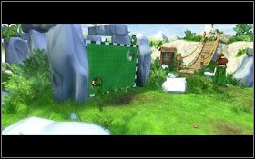 Kiedy Starszy Druid pójdzie sprawdzić co się stało, przesuń znak na ziemi, by zmniejszyć odległość z jakiej będą oddawane strzały na bramkę - Akt 2 - Imperator kontratakuje (cz.4) | Ceville - Ceville - poradnik do gry