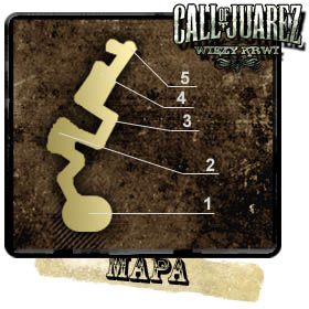 Mapa przedstawia początkowy fragment rozgrywki, podczas gorącego pobytu w okopach - Opis przejścia (1) Call of Juarez Więzy Krwi | Rozdział I - Call of Juarez: Więzy Krwi - poradnik do gry