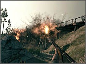 Wysadzenie mostu, za pomocą urządzenia wskazanego przez grę, zakończy rozdział - Opis przejścia (2) Call of Juarez Więzy Krwi | Rozdział I - Call of Juarez: Więzy Krwi - poradnik do gry