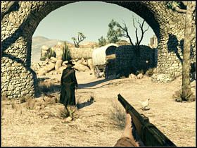 Po zwycięskiej walce obejdź budynek i podążaj za bratem - Opis przejścia (2) | Rozdział IV | Call of Juarez Więzy Krwi - Call of Juarez: Więzy Krwi - poradnik do gry