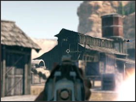 Kontynuuj drogę, aż dotrzesz do kilku ustawionych na sobie skrzyń - Opis przejścia (2) | Rozdział VII | Call of Juarez Więzy Krwi - Call of Juarez: Więzy Krwi - poradnik do gry