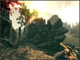 Następnie zeskocz po kilku półkach skalnych w kierunku tamy - Opis przejścia (2) | Rozdział XI | Call of Juarez Więzy Krwi - Call of Juarez: Więzy Krwi - poradnik do gry