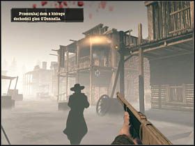 Dotrzesz w ten sposób do miejsca, gdzie usłyszysz krzyki wrogów - Opis przejścia | Rozdział XIII | Call of Juarez Więzy Krwi - Call of Juarez: Więzy Krwi - poradnik do gry