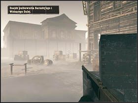 Kolejnym miejscem, gdzie powinieneś się udać jest duży budynek na końcu ulicy - Opis przejścia | Rozdział XIII | Call of Juarez Więzy Krwi - Call of Juarez: Więzy Krwi - poradnik do gry