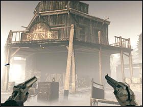 Pierwszy skarb ukryty został w zniszczonym sejfie, przed wejściem do Banku - Sekrety | Rozdział XIII | Call of Juarez Więzy Krwi - Call of Juarez: Więzy Krwi - poradnik do gry