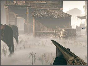 Druga skrzynia z pergaminem ukryta została koło tylnego wejścia do drugiej kryjówki nieprzyjaciół - Sekrety | Rozdział XIII | Call of Juarez Więzy Krwi - Call of Juarez: Więzy Krwi - poradnik do gry