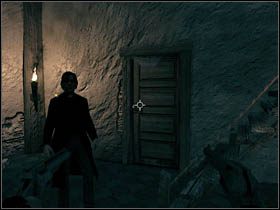 Po przejęciu kontroli nad Rayem skieruj się do jedynych drzwi w celi Williama - Opis przejścia - Ray | Rozdział XIV | Call of Juarez Więzy Krwi - Call of Juarez: Więzy Krwi - poradnik do gry