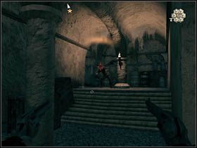 Idąc przed siebie trafisz do ciemniejszych pomieszczeni ze schodami i kolumnami [sekret] - Opis przejścia - Ray | Rozdział XIV | Call of Juarez Więzy Krwi - Call of Juarez: Więzy Krwi - poradnik do gry