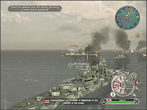 Ostatnia, trzecia fala alianckich okrętów wojennych składać się będzie z trzech lekkich krążowników - Misja 3 - Battle of Java Sea | Japonia | Battlestations Pacific - Battlestations: Pacific - poradnik do gry