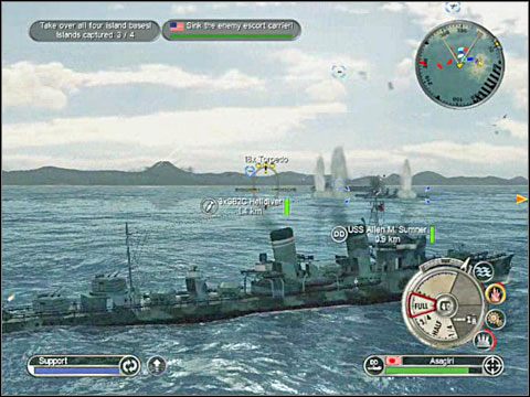 Dobij uszkodzone jankeskie łajby nalotami samolotów torpedowych lub bombowych, które wolisz - Misja 11 - Seizing the Fijis (cz.2) | Japonia | Battlestations Pacific - Battlestations: Pacific - poradnik do gry