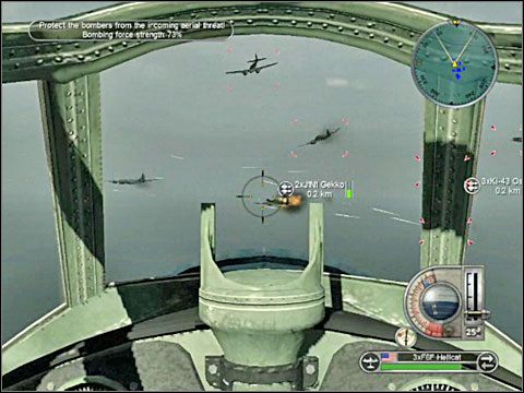 Następna fal wrogów (Gekko) nadleci ponownie od strony lądu, czyli z kierunku północno-wschodniego - Misja 13 - Invading Iwo Jima (cz.1) | USA | Battlestations Pacific - Battlestations: Pacific - poradnik do gry