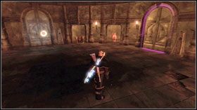 Biegnij dalej, zeskoczysz z powrotem na ziemię tuż obok domów mieszańców - Fabuła w Fable II - Knothole Islands Huge Heat | Knothole Island - Fable II - poradnik do gry