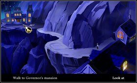 Wracamy główną uliczkę i kierujemy się w lewo - Cz. I - Trzy próby (Opanowanie złodziejskiego fachu) - Opis przejścia - The Secret of Monkey Island: Special Edition - poradnik do gry