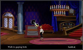 Wracamy do posiadłości i wchodzimy przez dziurę w ścianie - Cz. I - Trzy próby (Opanowanie złodziejskiego fachu) - Opis przejścia - The Secret of Monkey Island: Special Edition - poradnik do gry
