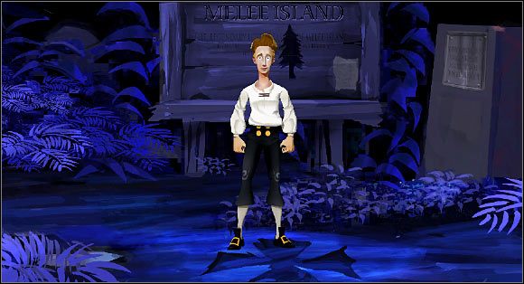 Jeżeli wejdziemy do lasu [M1: 4 - Cz. I - Trzy próby (Opanowanie sztuki poszukiwania skarbów) - Opis przejścia - The Secret of Monkey Island: Special Edition - poradnik do gry