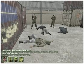 Po rozprawieniu się ze snajperem Cooper otrzyma komunikat o rzekomej ucieczce Lopoteva do jednego z magazynów - Misja 4 - Harvest Red | Kampania w ArmA II - ArmA II - poradnik do gry