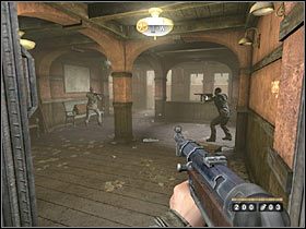 Biegnij w stronę widocznego w oddali budynku - Etap 1 - Stacja kolejowa (cz.2) | Opis przejścia Wolfenstein - Wolfenstein - poradnik do gry