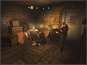 Możesz już udać się do wnętrza budynku, na drzwiach którego znajduje się czerwony rysunek z czaszką - Etap 2 - Zachodnie śródmieście | Opis przejścia Wolfenstein - Wolfenstein - poradnik do gry