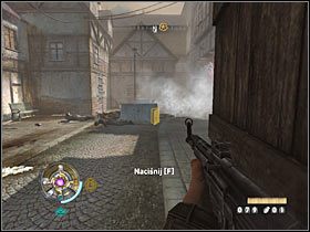 Uważaj ponieważ na zewnątrz stoją żołnierze wroga - Etap 2 - Zachodnie śródmieście #2 | Opis przejścia Wolfenstein - Wolfenstein - poradnik do gry