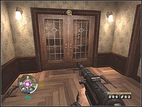 Wejdź do pomieszczenia i rozpraw się z przeciwnikami, którzy stoją przy podwójnych drzwiach - Etap 5 - Dom oficera | Opis przejścia Wolfenstein - Wolfenstein - poradnik do gry
