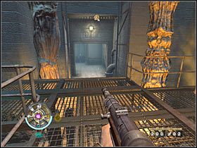 Powróć do głównego korytarza tą samą drogą i ruszaj dalej - Etap 9 - Pieczary (cz.1) | Opis przejścia Wolfenstein - Wolfenstein - poradnik do gry